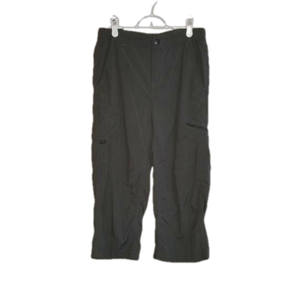 Columbia OmniShade Hiking Capri Gray Pants Label Reads Size 30x21